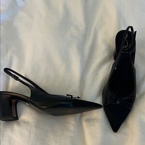 Sam Edelman Black Slingback Heels